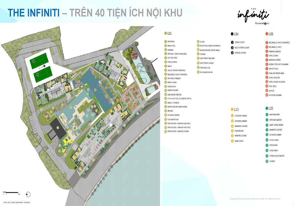 tiện ích the infiniti riviera point