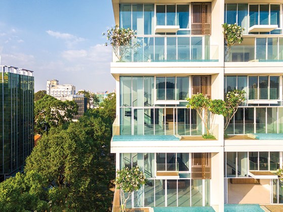 toàn cảnh serenity biệt thự trên không