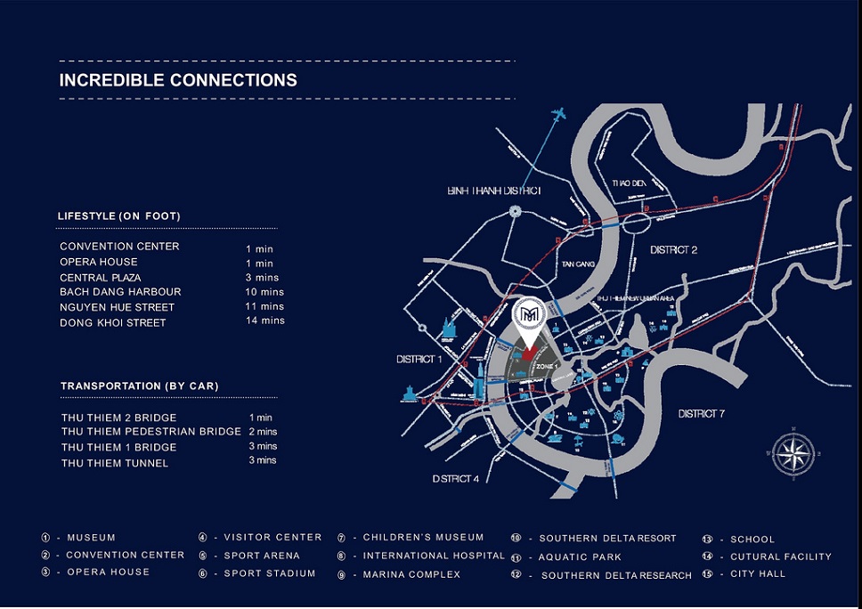 vị trí căn hộ the metropole thủ thiêm