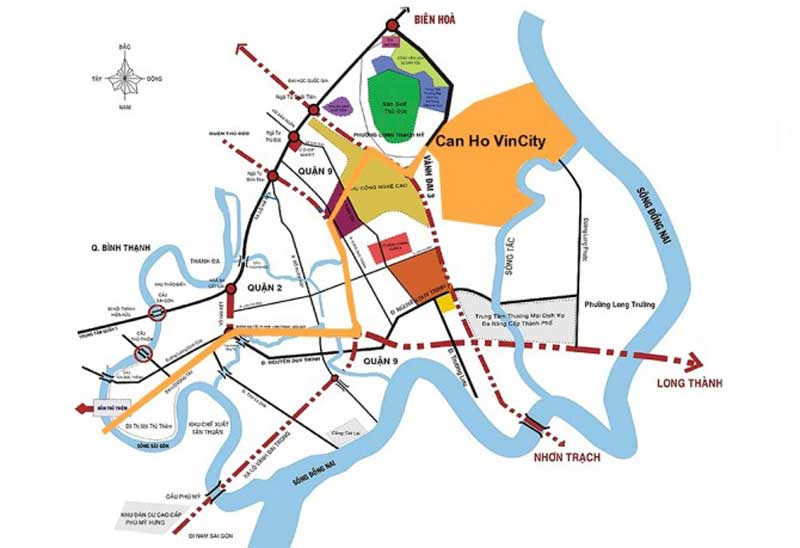 vị trí căn hộ Vinhomes Grand Park quận 9