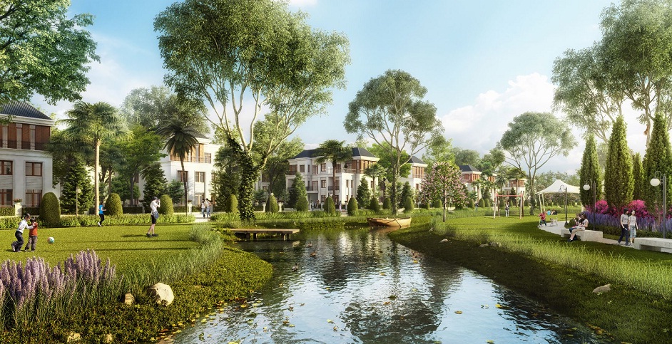 không gian biệt thự the villas vinhomes central park