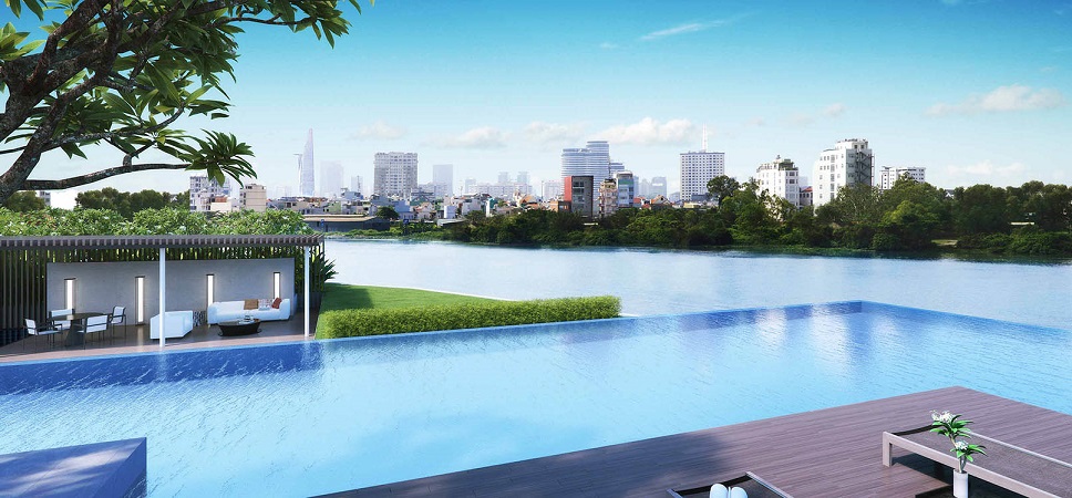 hồ bơi tại holm villas