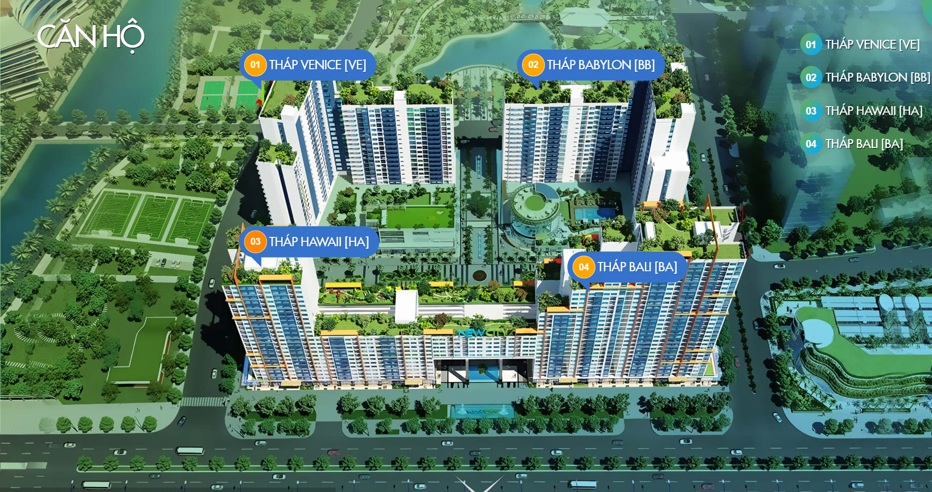 Tổng thể new city thủ thiêm
