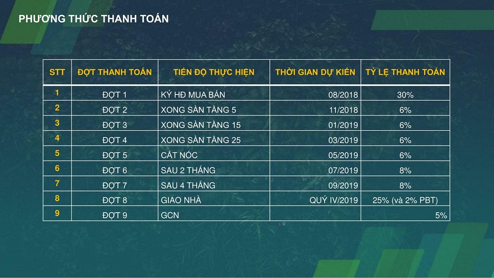 phương thức thanh toán dự án kingdom 101