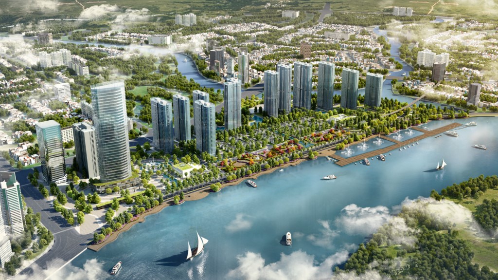 không gian xanh căn hộ vinhomes golden river