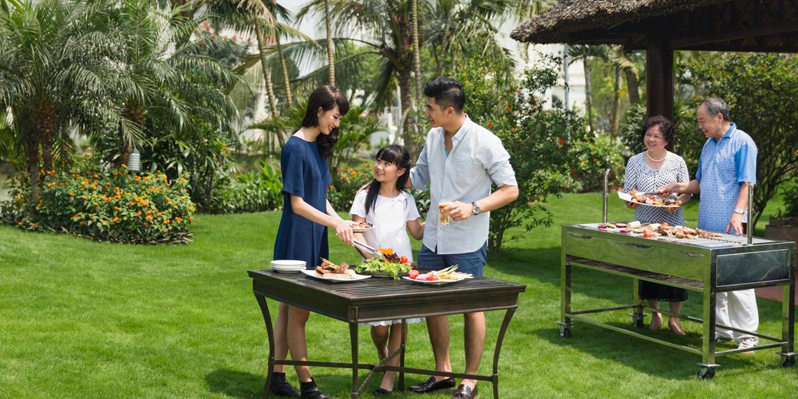 không gian xanh tại biệt thự the villas vinhomes central park